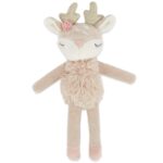 Bieco Kuscheltier Reh Ella mit Rassel | Baby Kuscheltier ab 0 Monate Stofftier Baby Plüschtier ntier