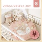 Bieco Kuscheltier Reh Ella mit Rassel | Baby Kuscheltier ab 0 Monate Stofftier Baby Plüschtier ntier – Bild 3