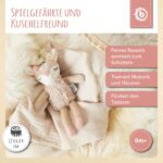 Bieco Kuscheltier Reh Ella mit Rassel | Baby Kuscheltier ab 0 Monate Stofftier Baby Plüschtier ntier – Bild 7