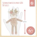 Bieco Kuscheltier Reh Ella mit Rassel | Baby Kuscheltier ab 0 Monate Stofftier Baby Plüschtier ntier – Bild 5